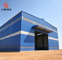 Edificio de Estructura de Acero Prefabricado, Taller Industrial, Almacén con Estructura de Acero, Fábrica de Construcción Metálica