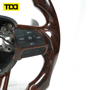 Volante TDD de Fibra de Carbono Real y Madera para Dodge Charger Challenger Chrysler 300C SRT8 2005-2010 Personalizado - Product Image 4