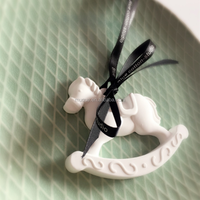 Pendentif de décoration de voiture, désodorisant en céramique, arôme de gypse, parfum d'huile essentielle, diffuseur de pierre