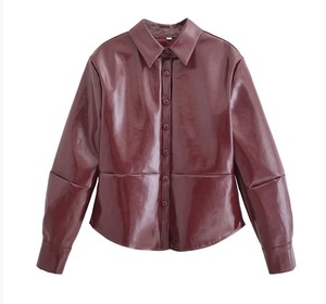 2025 mode rue moto tenues femmes à manches longues vélo veste jupe courte costumes en cuir PU Mini jupe ensembles tenues - Product Image 5