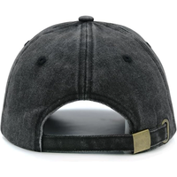 Casquette de baseball décontractée personnalisée en coton délavé style vintage avec broderie 3D squelette, ajustable, pour l'extérieur et la protection solaire
