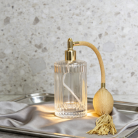 Flacon de parfum en verre rechargeable de 100 ml, 30 ml, 50 ml avec atomiseur à brume fine, flacon vintage pour parfum de luxe
