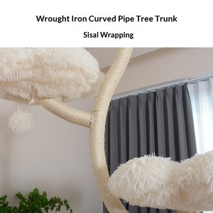 โครงเหล็กสำหรับแมวปีนป่าย ที่นอนแมว แท่นกระโดดแมว แบบหลายชั้น ขนาดใหญ่พิเศษ ต้นไม้แมว โครงสำหรับแมว - Product Image 4