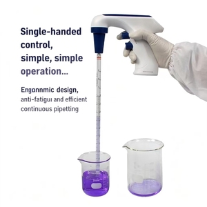 Pipet elektrik berkapasitas tinggi kualitas laboratorium dengan penyesuaian 6 kecepatan. - Product Image 3