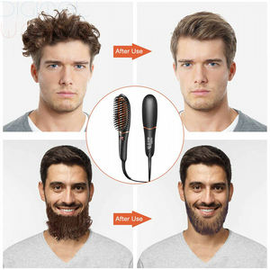 Fer à lisser électrique ironique pour hommes Peigne Sokany <span class=keywords><strong>Brosse</strong></span> Lady Joyeux Sèche-cheveux Souffleur de cheveux Lisseur Salon Styler - Product Image 3