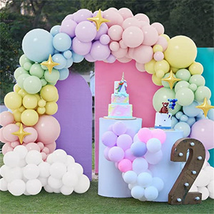 Kit de guirlande d'arc de ballons circulaires Maka Color Series pour décoration d'anniversaire - Product Image 6
