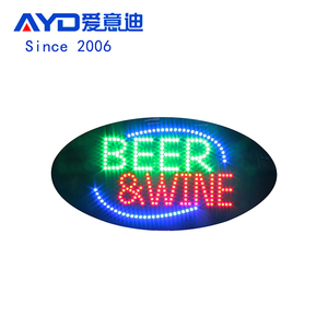 Hình dạng hình bầu dục 15x27inch <span class=keywords><strong>LED</strong></span> bia rượu dấu hiệu hiển thị thanh cửa hàng cửa sổ <span class=keywords><strong>LED</strong></span> quảng cáo Bảng hiển thị - Product Image 1