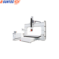 Routeur CNC à 5 axes robuste de taille et de fraisage à haute vitesse, modèles en aluminium simples et à double mobiles