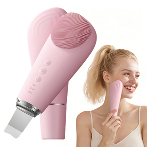 <span class=keywords><strong>Brosse</strong></span> <span class=keywords><strong>nettoyante</strong></span> <span class=keywords><strong>visage</strong></span> rechargeable 2-en-1 et spatule pour la peau, étanche, à ultrasons, en silicone, exfoliant pour le <span class=keywords><strong>visage</strong></span>, grattoir pour points noirs - Product Image 6