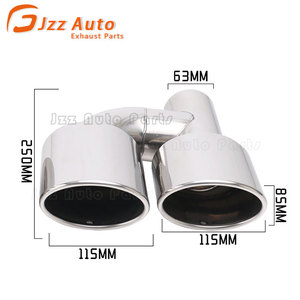 Xe phía sau ống xả Muffler sửa đổi đuôi ống hình bầu dục h loại 2.5 "đầu vào phổ End tip kép xả lời khuyên cho w204 W211 - Product Image 2