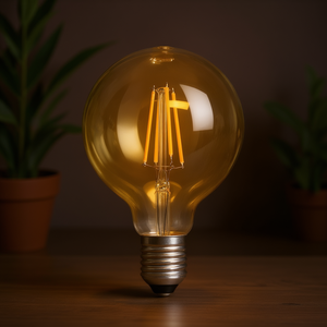 Bombilla Decorativa LED Ámbar G80 6W 2200K E27 - Product Image 3