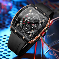 Jam Tangan Sport Curren 8442 untuk Pria, Quartz, Tali Silikon, Tahan Air, Kalender, Dial Besar, Kasual, Outdoor