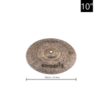 Kingdo B20 Bronze Dark Series 8" 10" 12" Splash Cymbal Set Professional Handmade Percussion Instrument