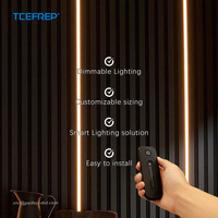 Tira de Luz LED para Pared de Listones, 2.4 Metros, Clasificación IP67, CRI90, Kits Atenuables con Controlador Inteligente