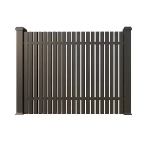 X-KPR Outdoor House Garden Aluminum Slat Fence Privacy Aluminum Fence Panels