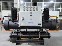 Système RSW - Refroidisseur d'eau en titane avec compresseur et pompe R410A pour le refroidissement des poissons, 10-50 tonnes, 10 CV