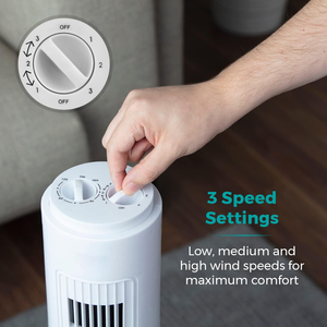 Ventilador de Torre Blanco de Plástico de 29 Pulgadas con Control Mecánico para Uso en Hoteles y Hogares, Ventilador de Torre para Dormitorio Tf-29a - Product Image 6