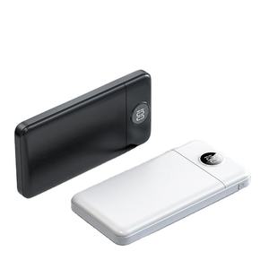 Trending Products 10000mAh 20000mAh Dual USB Power Bank Promotional Gift Outdoor Battery OEM Logo Powerbank with Digital Display