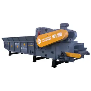 Horizontal madeira Chipper log Branch Chipping Shredder máquina