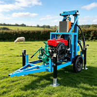Foreuse de puits d'eau diesel sur roues MIKTON MKD-150, 150 m, autopropulsée, pour l'irrigation agricole, avec pompe et moteur