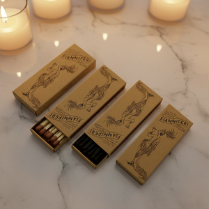 Long Safety Matches Box Custom Eco-Friendly Modern Design for Hotel Candle Use High Quality Wooden UV Foil Printing Matchsticks - Product Image 4