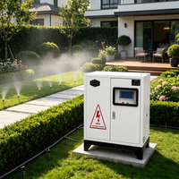 Smlisens Générateur d'atomisation extérieur pour aménagement paysager, Buse de brumisation en acier inoxydable, Refroidissement par brumisation pour cours de maison d'hôtes et espaces extérieurs