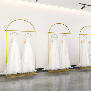 <span class=keywords><strong>Tienda</strong></span> de boutique nupcial, bastidores de ropa bonitos de alta resistencia y soporte de ropa, estante de exhibición de vestido de boda para colgar ropa - Product Image 2