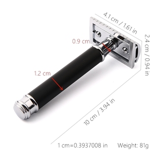 Truyền Thống An Toàn Dao Cạo Cho Nam Giới Đôi Cạnh Matte Màu Đen Không Gỉ Của Nhãn Hiệu Cơ Thể Bộ Bikini Tóc Dao Cạo Mặt Dùng Một Lần Chăm Sóc Thợ Cạo - Product Image 3