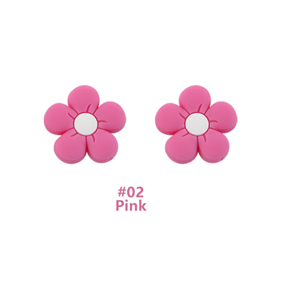 Flower Focal bead Pink SA207