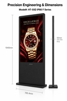 Pantalla Digital LCD para Exteriores de 55 Pulgadas de Alto Brillo con Pantalla Táctil Opcional para Publicidad