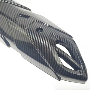 Piezas de Motocicleta, Cubierta de Tubo de Escape, Apta para Yamaha NMAX155 LC150, Cubierta de Tubo de Escape Modificada, Patrón de Fibra de Carbono - Product Image 2