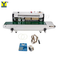Machine de scellage thermique semi-automatique électrique Youlian FR-900 pour sacs en plastique, en aluminium, en feuille, pochettes, emballages flexibles, aliments et boissons