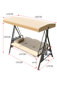 High Quality Indoor Outdoor Chair Canopy Seat Patio 2 Seat Solar Panels Patio <strong>Swing</strong> <strong>3</strong> <strong>Seater</strong> Garden Patio <strong>Swings</strong>