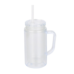 Vaso de plástico de doble pared con efecto brillante, 16 onzas, tipo globo de nieve, transparente, preperforado - Product Image 4