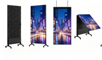 Afficheur LED pliable à pas de pixel P1.95 avec luminosité de 800 nits pour mur vidéo intérieur