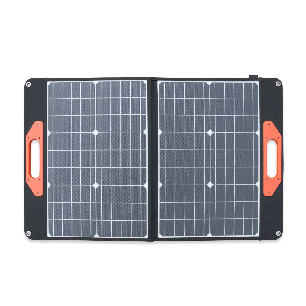 뜨거운 판매 재생 에너지 60W 단결정 태양 전지 패널 2 배 접이식 패널 120w 접이식 태양 전지 패널 홈
