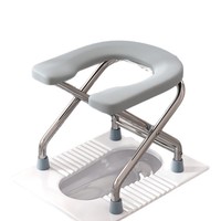 Siège de toilette pliable traditionnel pour femmes enceintes, personnes âgées, usage domestique, conversion accroupissement-sidération, tabouret de toilette portable mobile