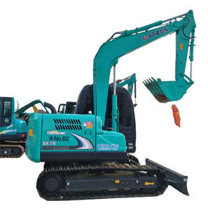Japón diseño original EPA CE certificado KobelCO 7,5 Ton SK75 oruga excavadora usada Mini excavadora agrícola vendida a bajo costo - Product Image 1