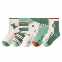 Jingwen vente en gros de chaussettes de bébé mignonnes en coton de haute qualité classe A avec bouche ample et dessin animé