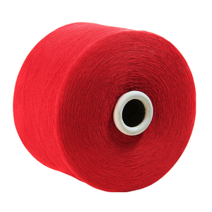 Fábrica al por mayor Nm34/1 Nm24/1 20/1 Color rojo corazón ecológico reciclado extremo abierto hilo de tejer de algodón mezclado - Product Image 3