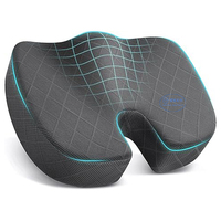 Coussin de siège de chaise de soulagement de douleur de dos de coussin de bureau de mousse de mémoire