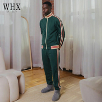 Vêtements pour hommes avec micro-étiquettes personnalisées, ensemble de vêtements de sport pour hommes 100% coton pur fabriqué par le fabricant