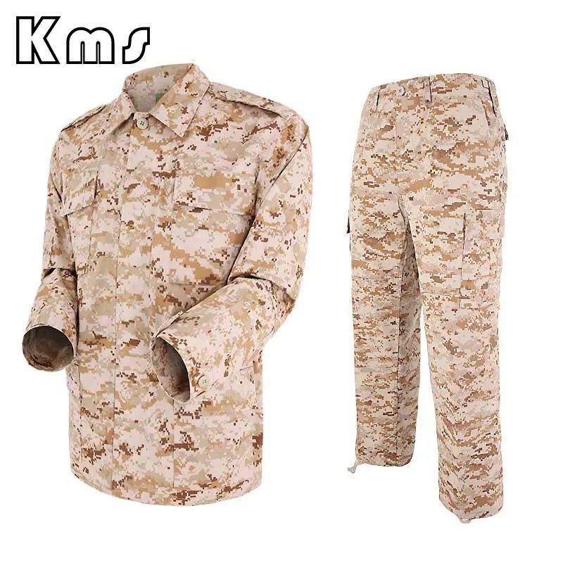 KMS Custom Professional Hot Sale 65% Baumwolle 35% Polyester US BDU Style Desert Camouflage acu Uniform