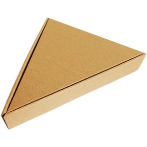 Cheap Custom logo Printing Foldable Pizza slice box kraft Shipping Carton Corrugated Box Delivery Corrugated Paper Box MOQ 20GP