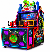 Machine d'arcade de tir d'aventure préhistorique reconditionnée, jeu de balle à monnayeur en métal pour 2 joueurs, utilisation en intérieur, divertissement familial