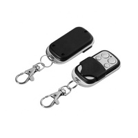 433,92 MHz RF Control remoto inalámbrico Metal automático puerta de garaje de coche 4 botones LED código de aprendizaje 12V ABS transmisor duplicador