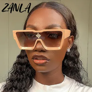 2023 New Oversized Square Diamond Sunglasses Women Men Fashion Rhinestone Sun Glasses Female Luxury Brand Designer Shades Unisex