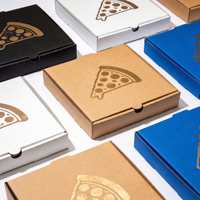 Fabricant, vente en gros, boîte à pizza personnalisée, emballage pour la restauration rapide, boîtes à pizza écologiques en papier avec logo