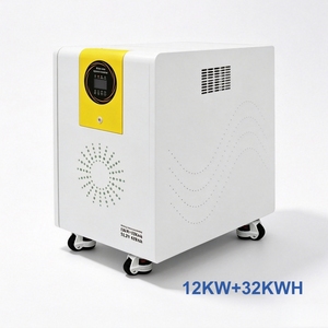 Sistema de Almacenamiento de Energía con Inversor Solar Híbrido de 12KW, Paquete de Baterías LiFePO4 de 32kWh con Doble MPPT, Estación de Energía Portátil para el Hogar - Product Image 1