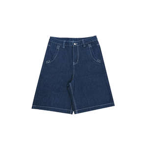 Short en <span class=keywords><strong>jean</strong></span> pour homme Short en <span class=keywords><strong>jean</strong></span> baggy pour homme Pantalon de pantalon Streetwear Y2K avec logo brodé - Product Image 5